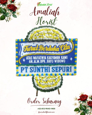 Papan Bunga Duka di Bedoyo