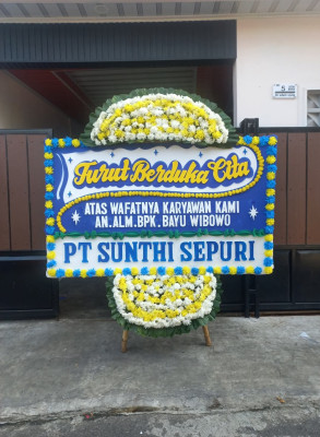 Papan Bunga Duka di Bedoyo